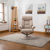 Bruges Fabric Swivel Chair and Footstool - Pendle Village Furniture